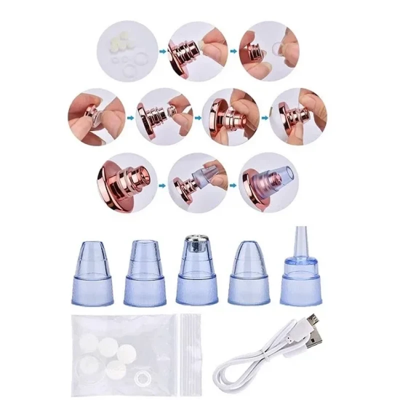 Vakumlu Siyah Nokta Akne Cilt Temizleme Cihazı