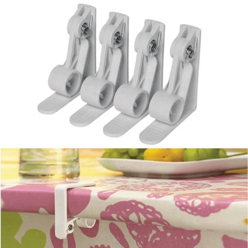 Yaylı Masa Örtüsü Mandalı Kıskacı Klips 4 Adet