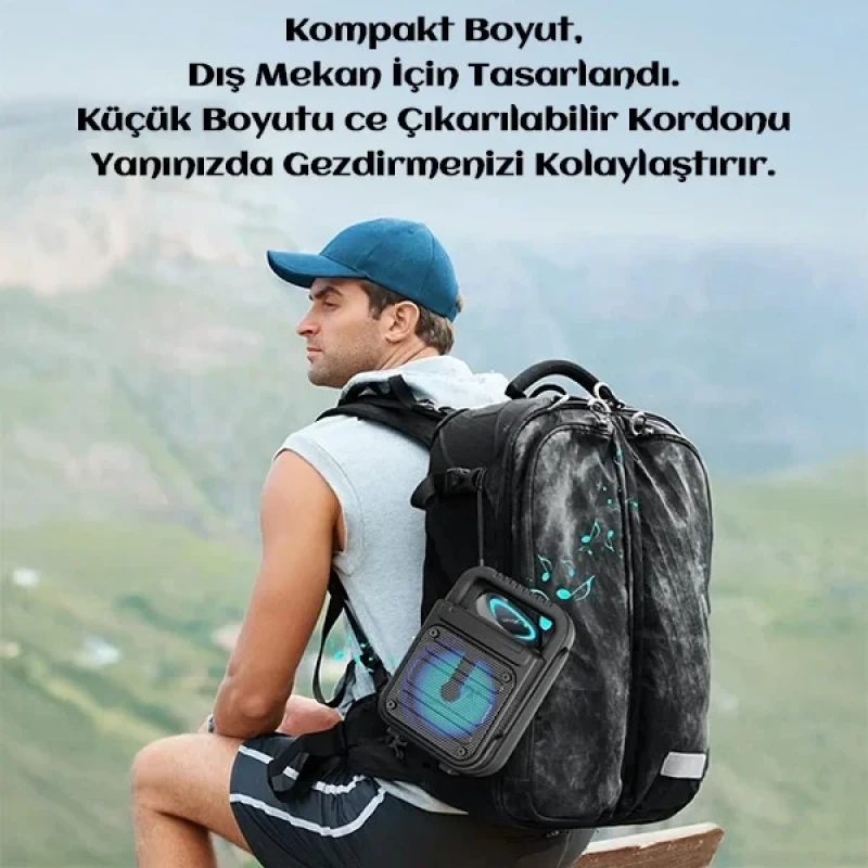 Yüksek Ses Bluetooth Hoparlör Işıklı Ses Bombası