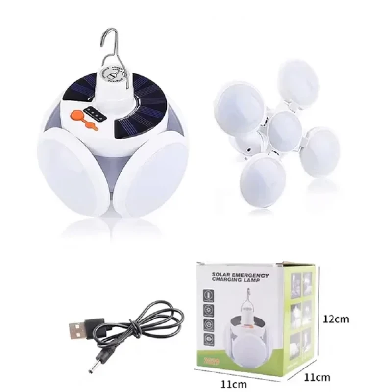 Yuvarlak Solar Led Güneş Enerjili Kamp Lambası