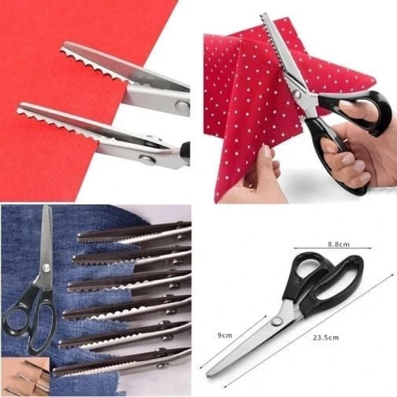 Zig Zag Kesim Terzi Sürfile Makası 23.5 cm