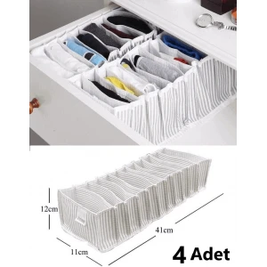11 Gözlü Çekmece İçi Akordiyon Organizer S 4 Lü