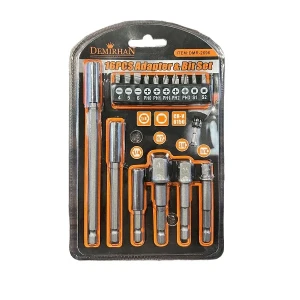 16 Parça Matkap Ucu Adaptör ve Bit Seti