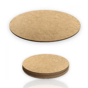 6 Adet Ahşap 3 Mm 22 Cm Yuvarlak Supla