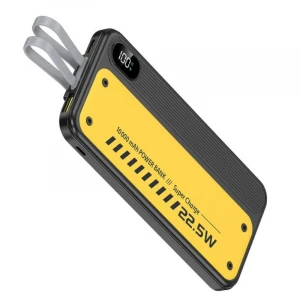 10000 Mah 22.5W Hızlı Şarj Özellikli Aynı Anda 4 Cihazı Şarj Edebilen Kendinden Kablolu Powerbank