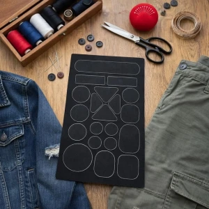 Siyah Yapışkanlı Yama Bantları Delik Kapatma Yırtık ve Aşınma İçin Güçlü Tamir Bandı