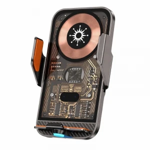 C11 Kablosuz 15w Hızlı Şarj Aleti ve Araç Telefon Tutucu 360 Derece Ayarlanabilir Otomatik Tutuş Özelliği
