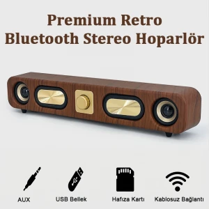 Premium Ultra HD Sound Portatif Mini Ses Sistemi Bluetooth 5.2 USB TF Kart TV Bilgisayar Tablet Telefon Hoparlörü