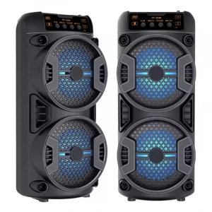 Çift Hoparlörlü Led Işıklı Subwoofer Güçlü Bass Parti Speaker Bluetooth Hoparlör