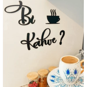 Dekoratif Bi Kahve Ahşap Mutfak Görseli