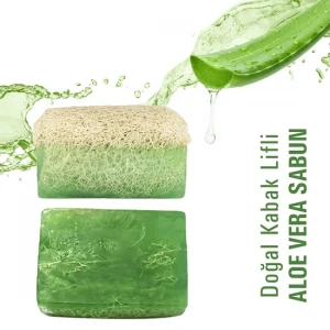 Doğal Kabak Lifli Aloe Vera Sabunu 120 Gr