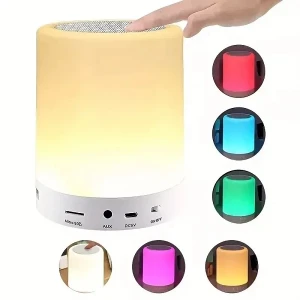 Dokunmatik Rgb Masa Lambası Bluetooth Hoparlör
