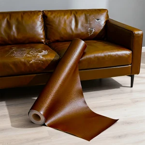 Kendinden Yapışkanlı Deri Döşeme Deri Tamir Kiti Kahverengi 100 Cm x 50 Cm