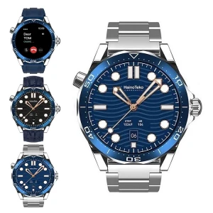 RW48 Amoled Ekran Android Ios Harmonyos Uyumlu 3 Kordonlu Akıllı Saat Gümüş Kasa