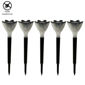 Solar Güneş Enerjili Bahçe Lambası Saplamalı 5 Li