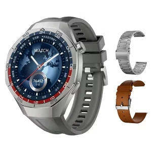 SW40 3 Kordonlu Akıllı Saat Amoled Ekran Android İos Uyumlu Gümüş Kasa