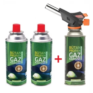 Turbo Torch Pürmüz ve Kartuş Seti 3 Kartuşlu