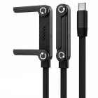 1.5mt 240W Ultra Hızlı Type-C Şarj Data Kablosu Katlanabilir Standlı Ergonomik Tasarım Örgülü