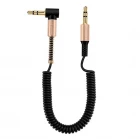 1 Mt 3.5 Mm Jack Spiral Yaylı Aux Kablosu