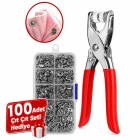 100 Lü Çıt Çıt Pense Seti Metal Çıt Çıt Makinesi