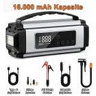 16.000 Mah Premium Hava Kompresörü Akü Takviye Cihazı Hızlı Şişirme El Feneri Akım Korumalı Taşınabilir Powerbank