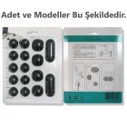 16 Parça Masa Üstü Kenarı Kablo Fiş Tutucu