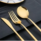 18 Parça Parlak Gold Çatal Kaşık Bıçak Seti