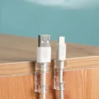 20 Li Yapışkanlı Kablo Sabitleyici Şeffaf Klips