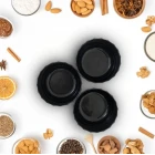 3 Lü Siyah Kase Çerezlik ve Sosluk