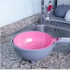 360 Derece Dönen Pirinç Yıkama Makarna Süzgeci