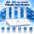 4G 5G SIM Kartlı WiFi 6 Router Modem 300 Mbps 2.4 GHz Kablosuz İnternet Dağıtıcı Taşınabilir Modem