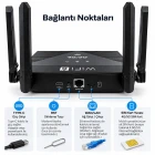 4G 5G SIM Kartlı WiFi 6 Router Modem 300 Mbps 2.4 GHz Kablosuz İnternet Dağıtıcı Taşınabilir Modem 6 Anten İle Çok Güçlü Sinyal