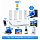 4G 5G SIM Kartlı WiFi 6 Router Modem 300 Mbps 2.4 GHz Kablosuz İnternet Dağıtıcı Taşınabilir Modem