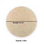 6 Adet Ahşap 3 Mm 22 Cm Yuvarlak Supla