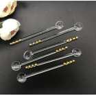 6 Lı Cam Çay Kaşığı Altın Yaldızlı