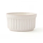 6 Lı Krem Renk Sufle Fırın Kabı