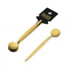 6 Lı Lizbon Yuvarlak Çay Kaşığı Gold