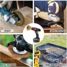 6 Lı Matkap Ucu Pimli Parlatma Tel Fırça Seti