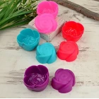 6 Lı Mini Silikon Gül Muffin Kek Kalıbı