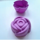 6 Lı Mini Silikon Gül Muffin Kek Kalıbı