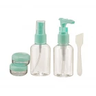 6 Lı Şeffaf Seyehat Kiti Kozmetik Dolum Seti