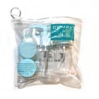 6 Lı Şeffaf Seyehat Kiti Kozmetik Dolum Seti