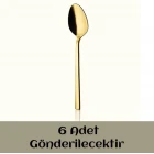 6 Lı Sude Klasik Çay Kaşığı Gold