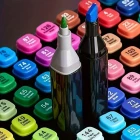 60 Lı Profesyonel Marker Boya Kalem Seti Proje Mimarlık Çizim Seti