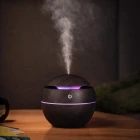 Küre Model Hava Nemlendirici Ultrasonik Buhar Makinesi Led Işıklı Masaüstü Oda Nemlendirici