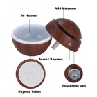 Küre Model Hava Nemlendirici Ultrasonik Buhar Makinesi Led Işıklı Masaüstü Oda Nemlendirici