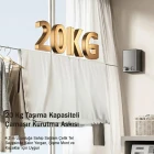 Uzatılabilir Geri Çekilebilir Çamaşır Kurutma Askısı Pratik Balkon Çamaşır İpi Paslanmaz Çelik Tel