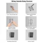 Uzatılabilir Geri Çekilebilir Çamaşır Kurutma Askısı Pratik Balkon Çamaşır İpi Paslanmaz Çelik Tel