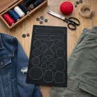 Siyah Yapışkanlı Yama Bantları Delik Kapatma Yırtık ve Aşınma İçin Güçlü Tamir Bandı