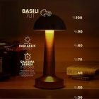 Mantar Masa Lambası Dokunmatik Işık Seviyesi Ayarlı Şarjlı Masa Lambası Bronz